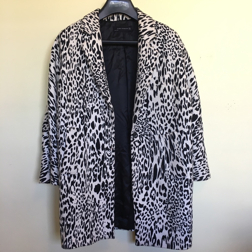 Zara Leopard Print Coat